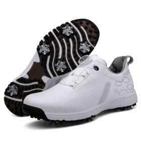 High Quality Professional Men's Golf Shoes Waterproof Non-Slip Golf Men's Golf Shoes Golf Women's Golf Shoes Golf Training Shoes (Color: Yellow, size: EUR 37)
