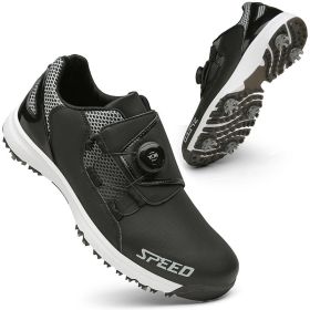 High Quality Professional Men's Golf Shoes Waterproof Non-Slip Golf Men's Golf Shoes Golf Women's Golf Shoes Golf Training Shoes (Color: Black, size: EUR 36)