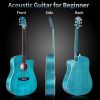 ADM Acoustic Cutaway Guitar Beginner Package;  41 Inches