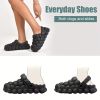 Women's Soft Sole Bubble Clogs; Lightweight Solid Color Closed Toe Adjustable Strap Sandals; Indoor & Outdoor Slippers