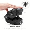 Women's Soft Sole Bubble Clogs; Lightweight Solid Color Closed Toe Adjustable Strap Sandals; Indoor & Outdoor Slippers