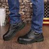 JACKBAGGIO Men's Protective Shoes Low Cut Black Safety Boots With Steel Toe Industrial Safety Equipment