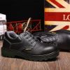 JACKBAGGIO Men's Protective Shoes Low Cut Black Safety Boots With Steel Toe Industrial Safety Equipment