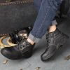JACKBAGGIO Men's Protective Shoes Leather High-top Labor Insurance Shoes Anti-Smashing Anti-piercing Safety Shoes