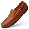 Leather Men Shoes Luxury Trendy 2022 Casual Slip on Formal Loafers Men Moccasins Italian Black Male Driving Shoes Sneakers