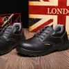 JACKBAGGIO Men's Protective Shoes Low Cut Black Safety Boots With Steel Toe Industrial Safety Equipment